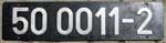 Deutschland (DDR), Lokschild der DRo: 50 0011-2, Niet-Aluminium-Groß (NAlG). Ein schöner Satz.