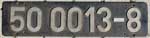 Deutschland (DDR), Lokschild der DRo: 50 0013-8, Niet-Aluminium-Groß (NAlG). Ein sehr schöner Satz.
