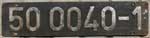 Deutschland (DDR), Lokschild der DRo: 50 0040-1, Niet-Aluminium-Groß (NAlG). Ein schöner Satz.