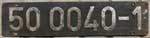 Deutschland (DDR), Lokschild der DRo: 50 0040-1, Niet-Aluminium-Gro (NAlG). Ein schner Satz.