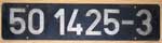 Deutschland (DDR), Lokschild der DRo: 50 1425-3, Niet-Aluminium-Gro (NAlG). Ein schnes Schild.