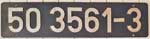 Deutschland (DDR), Lokschild der DRo: 50 3561-3, Niet-Aluminium-Gro, Pockauer Platte (NAlG-PP). Satz.