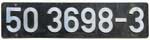 Deutschland (DDR), Lokschild der DRo: 50 3698-3, Niet-Aluminium-Groß.