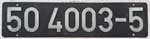 Deutschland (DDR), Lokschild der DRo: 50 4003-5, Niet-Aluminium-Gro� (NAlG). Ein sehr sch�ner Satz.