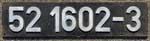 Deutschland (DDR), Lokschild der DRo: 52 1602-3, Niet-Aluminium-Groß (NAlG).