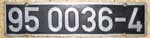 Deutschland (DDR), Lokschild der DRo: 95 0036-4, Niet-Aluminium-Gro� (NAlG). Ein sehr sch�ner Satz mit 95 036 NAlS-Px.
