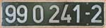 Deutschland (DDR), Lokschild der DRo: 99 7245-6, Niet-Aluminium-Groß (NAlG). Anfertigung Bw Wernigerode.