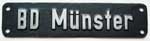 BD Münster, "3er"-Schrift ohne Stempel