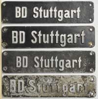 BD Stuttgart in verschiedenen Varianten