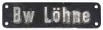 DB, Bw Löhne, "3er"-Schrift, ohne Stempel