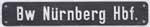 DB, Bw Nürnberg Hbf, "3er"-Schrift, ohne Stempel