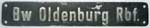 DB, Bw Oldenburg Rbf., "3er"-Schrift, ohne Stempel