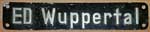 DB, ED Wuppertal, Aluminiumguss, mit langem "E"