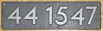 Deutschland (DDR), Lokschild der DRo: 44 1547, Guss-Aluminium-Spitz (GAlS). Ein sehr sch�ner Satz.