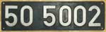 Deutschland (DDR), Lokschild der DRo: 50 5002, Niet-Aluminium-Gro. Ein schner Satz.