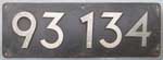 Deutschland (DDR), Lokschild der DRo: 93 134, Niet-Aluminium-Spitz (NAlS).