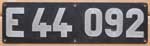 Deutschland (DDR), Lokschild der DRo: E44 092, Niet-Aluminium-Breit (NAlB). Anfertigung: Aw Dessau.