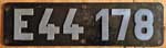 Deutschland (DDR), Lokschild der DRo: E44 178, Niet-Aluminium-Breit (NAlB), Ausfhrung Aw Dessau.
