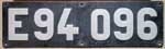 Deutschland (DDR), Lokschild der DRo: E94 096, Niet-Aluminium-Breit (NAlB).