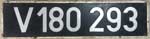 Deutschland (DDR), Lokschild der DRo: V180 293 Schraub-Aluminium-Gro (SAlG).