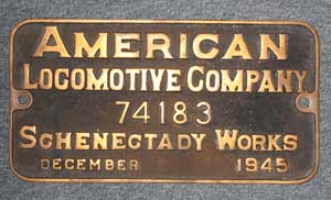 American Locomotive Company 74183 1945