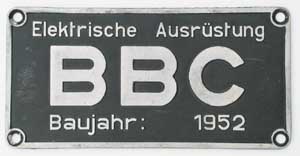 DB, BBC 1952 Riffelgrundm, von E10 002