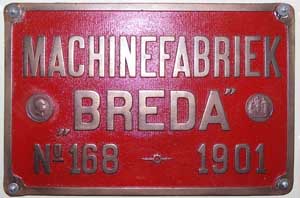 BREDA, 168, 1901, Messingguss mit Rand, NL SS-265, Bt2-2, NS 1805