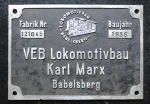 Babelsberg 121045, 1956, DRo von 65 045