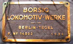Borsig 14502 1934 von Baureihe ?
