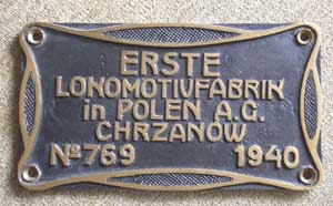 Polen, Chrzanow 769, 1940, DR 39 1007, PKP 31.105, Messing