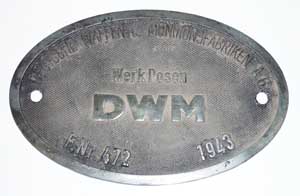 DWM, Nr. 472, 1943, Zinkguss, von DRB 86 487