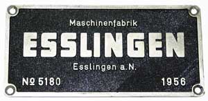 Esslingen 5180, 1956, von V60 339, Aluguss, Riffelgrund mit Rand, rechteckig
