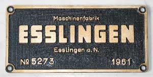 Esslingen 5273 1961 Guss Mesing mit Rand, von V60