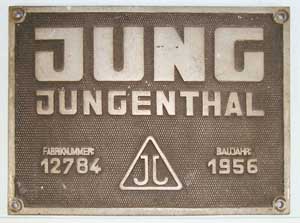 Jung, 12784, 1956, Aluminiumguss mit Rand, von Bn2t, 900mm, Klckner-Huettenwerk, Hagen-Haspe, Lok-Nr. 21
