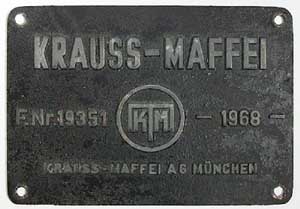 Krauss-Maffei 19351, 1968 Aluguss, von 112-486