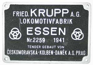 Krupp 2259, 1941 von Baureihe