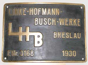 Linke-Hofmann-Busch-Werke LHB 3168, 1930 von Baureihe