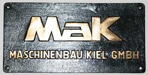 MAK,  von V60, Messing, glatt, rechteckig, schwer