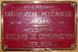 MFO Saronno 508, 1915, FS, Messingguss, Riffelgrund mit Rand