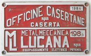 Metalmeccanica Lucana, Aluguss, glatter Grund mit Rand, von FS E656.428