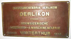Oerlikon 2273 1912, Messingguss von ?