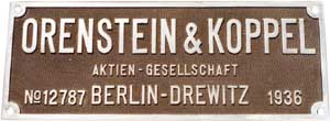 Orenstein & Koppel 12787, 1936