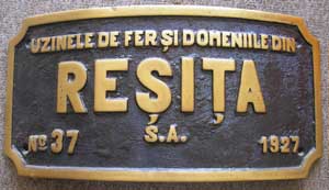 Resita 38, 1927, von CFR 50.314, Nachbau-G10, Messingguss