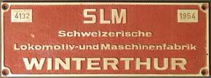 SLM 4132, 1954, Messingguss, Riffelgrund mit Rand