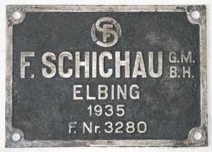 Schichau 3280 1935 Aluguss mit Rand, von 86 234