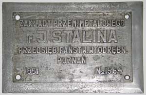 Stalina No. 1564, 1951 GAlmR