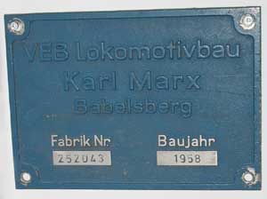 VEB Karl-Marx Babelsberg, reiner Schriftzug