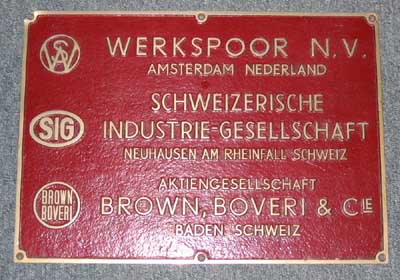 Werkspoor SIG BBC SBB von RAm501