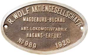 Wolf 989, 1920 von Baureihe 38 1616