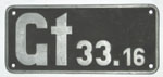 Gt33.16 Aluguss DRG von Baureihe 89, Aluriffelgrund mit Rand !